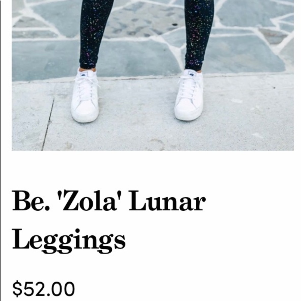 Rainbow Shimmer Black Leggings - Picture 4 of 5